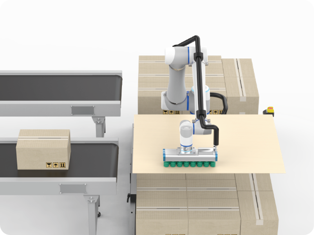 智能碼垛機器人,碼垛自動化方案,智能碼垛工作站、標簽功能